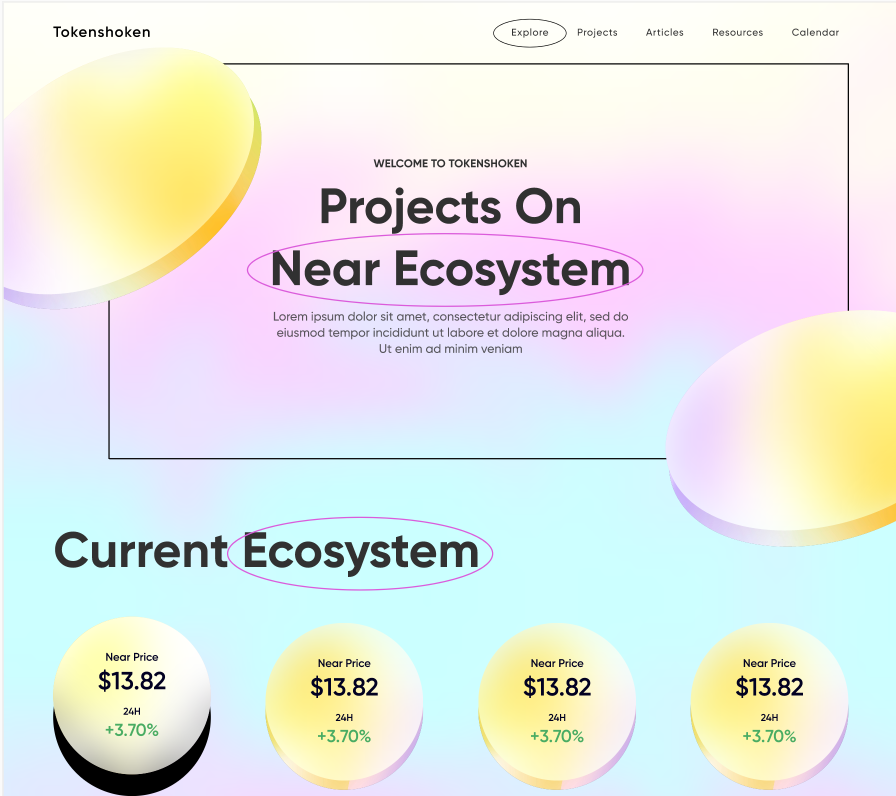 Gem hunting focused Investing platform for Crypto (Near) — preview